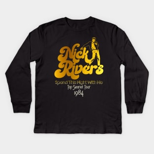 Nick Rivers 'Top Secret' Tour 1984 Kids Long Sleeve T-Shirt